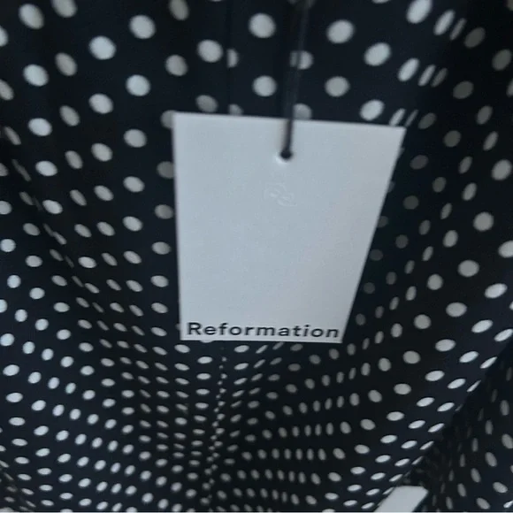 SOLD—NWT Reformation Avielle Dress in Polka Dot - Picture 8 of 8